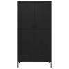 Wardrobe Black 35.4"x19.7"x70.9" Steel