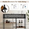 Modern Multi-Tier Industrial Style Console Table