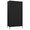 Wardrobe Black 35.4"x19.7"x70.9" Steel