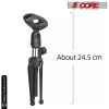 5 Core Desk Mic Stand • Height Adjustable Table Tripod • Portable Desktop Microphone Stand • Includes Universal Mic Holder • Compatible w Dynamic Hand
