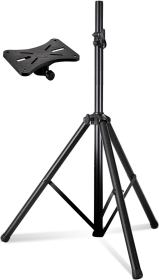 5 Core Speaker Stand Tripod Floor Tall Adjustable Up to 72 Inch DJ Studio Monitor Stands Pole Mount -- SS ECO 1PK WoB (Color: Black)