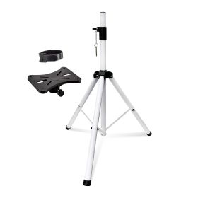 5 Core Speaker Stand Tripod Floor Tall Adjustable Up to 72 Inch DJ Studio Monitor Stands Pole Mount -- SS ECO 1PK WoB (Color: White)